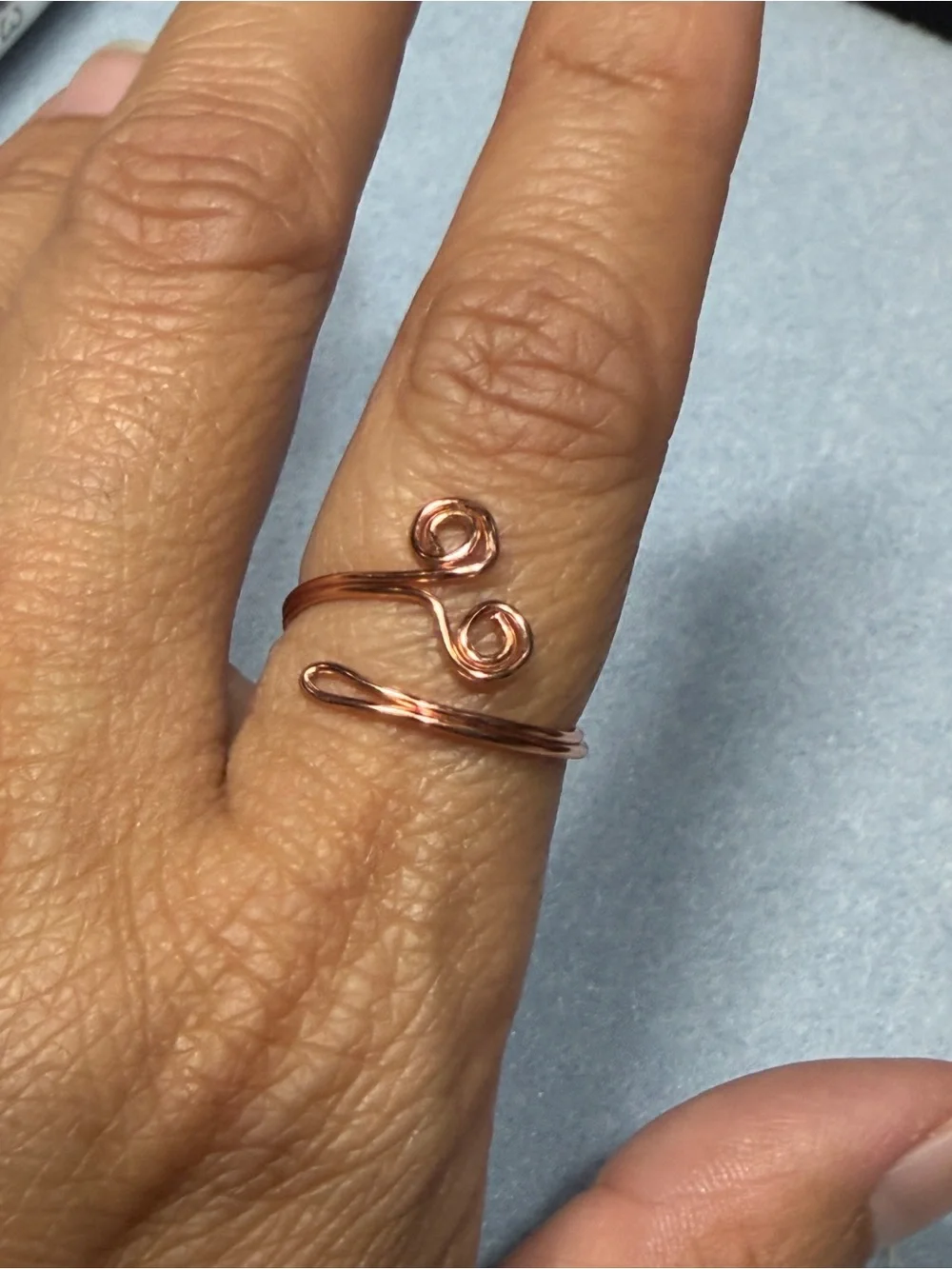 Rose Gold Adjustable Ring